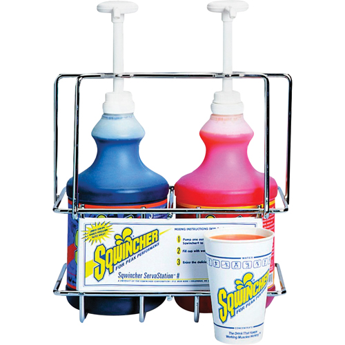 Sqwincher&reg; ServaStations&reg; Wall Mount Rack M & M Nord Ouest Inc