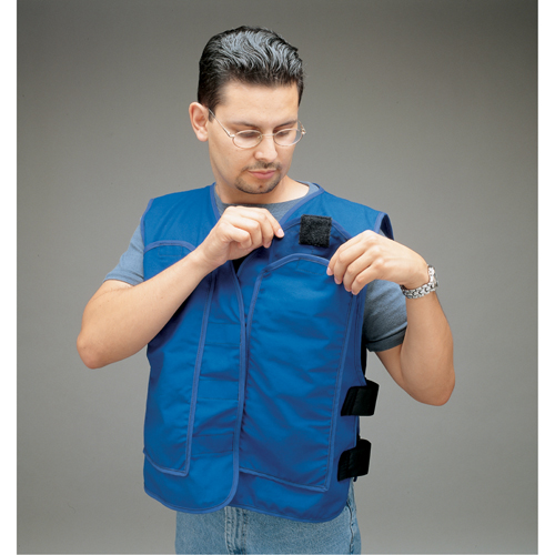 Cooling Vests with Insert Pockets, Large, Royal Blue M & M Nord Ouest Inc