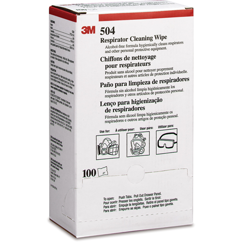 Serviettes de nettoyage pour respirateurs, Lingettes M & M Nord Ouest Inc