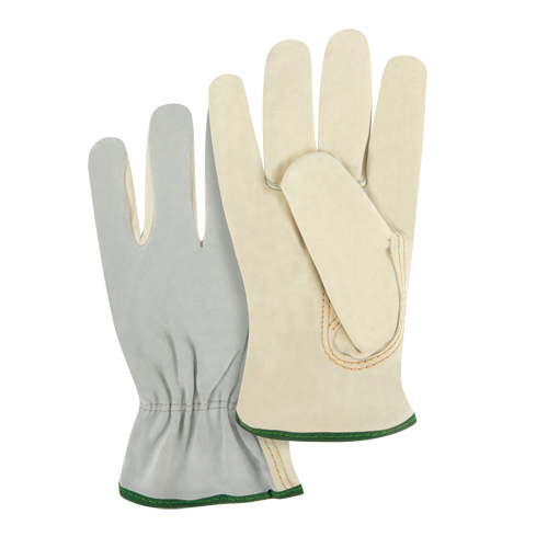 Gants de conducteur &agrave; dos fendu, Moyen, Paume en Cuir fleur de vache M & M Nord Ouest Inc
