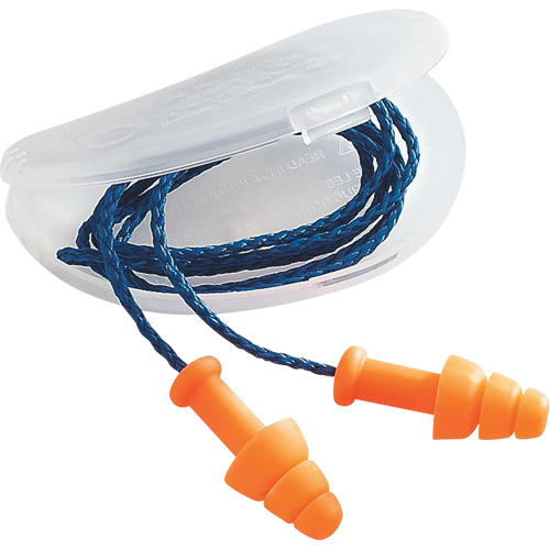 Bouchons d'oreilles SmartFit de Howard Leight, Avec cordon, Vrac - Sac en poly, 25 dB NRR, Taille unique M & M Nord Ouest Inc