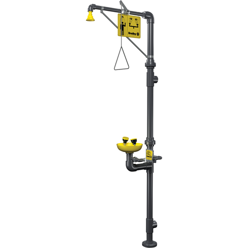 Corrosion-Resistant Emergency Shower & Eye/Face Wash Station M & M Nord Ouest Inc