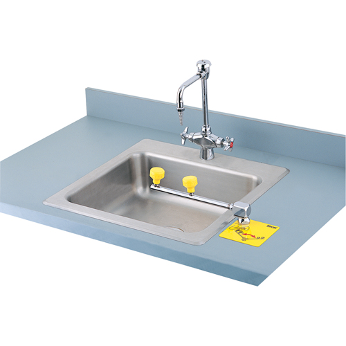 Swing-Away Eyewash Station, Counter-Mount Installation M & M Nord Ouest Inc