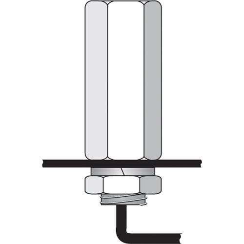 Tiges de s&eacute;curit&eacute; pour support porte-drapeau, usage intensif - accessoires & pi&egrave;ces de rechange M & M Nord Ouest Inc
