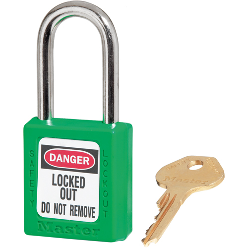 Zenex Padlocks, Safety Padlock, Keyed Different, Thermoplastic, 1-1/2" Width M & M Nord Ouest Inc