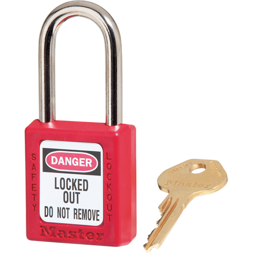 Zenex Padlocks, Safety Padlock, Keyed Different, Thermoplastic, 1-1/2" Width M & M Nord Ouest Inc