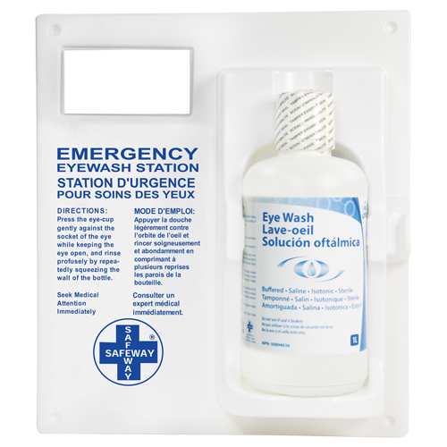 Eyewash Station - Single Station With Eyewash Solution M & M Nord Ouest Inc
