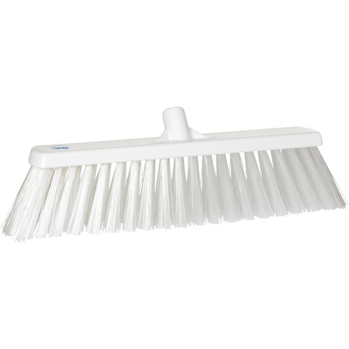 Large Particle Push Broom Head, 2-1/2", Polyester, White M & M Nord Ouest Inc