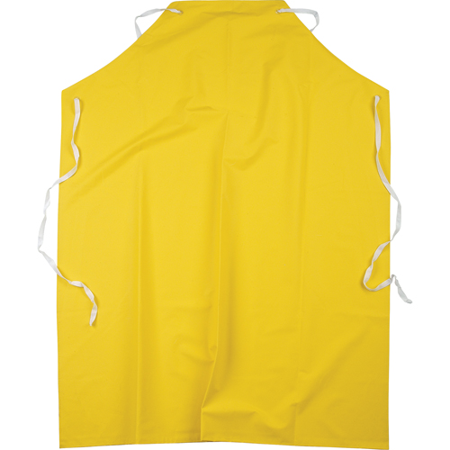 Flame Resistant Aprons, Polyester/PVC, 48" L x 36" W, Yellow M & M Nord Ouest Inc