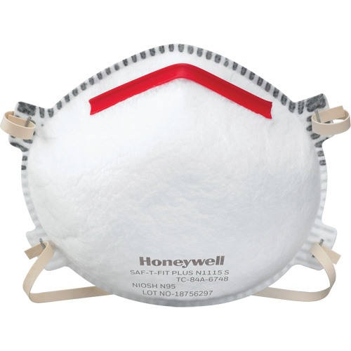 Saf-T-Fit&reg; Plus N1115 Particulate Respirators, N95, NIOSH Certified, X-Large M & M Nord Ouest Inc
