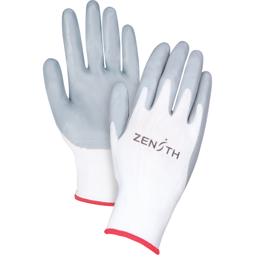 Gants l&eacute;gers enduits et respirants, 7/Petit, R&ecirc;vetement Mousse de nitrile, Calibre 13, Enveloppe en Polyester M & M Nord Ouest Inc