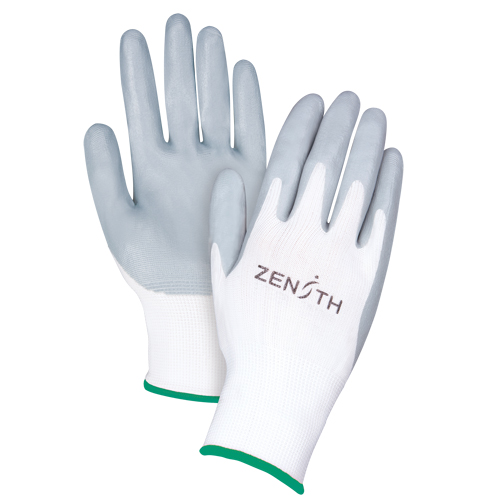 Gants l&eacute;gers enduits et respirants, 8/Moyen, R&ecirc;vetement Mousse de nitrile, Calibre 13, Enveloppe en Polyester M & M Nord Ouest Inc