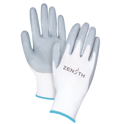 Gants l&eacute;gers enduits et respirants, 10/T-Grand, R&ecirc;vetement Mousse de nitrile, Calibre 13, Enveloppe en Polyester M & M Nord Ouest Inc