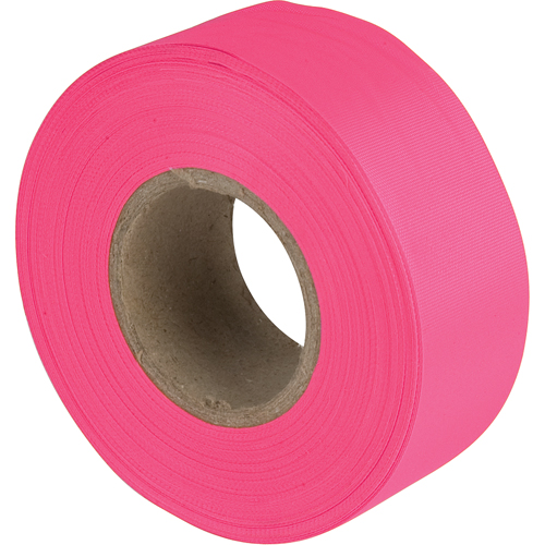 Flagging Tape, 1.1875" W x 150' L, Fluorescent Pink M & M Nord Ouest Inc