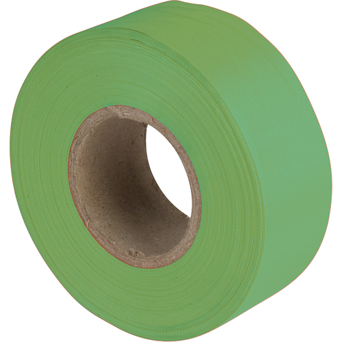 Rubans pour signalisation, 1,1875" la x 150' lo, Vert fluorescent M & M Nord Ouest Inc