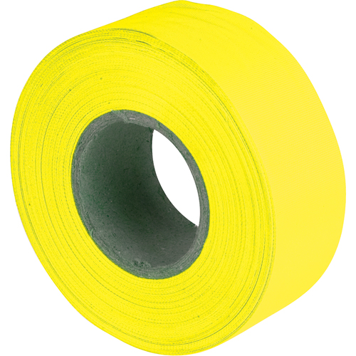 Flagging Tape, 1.2" W x 150' L, Fluorescent Yellow M & M Nord Ouest Inc