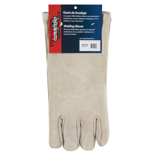 Premium Welder's Gloves, Split Cowhide, Size Large M & M Nord Ouest Inc