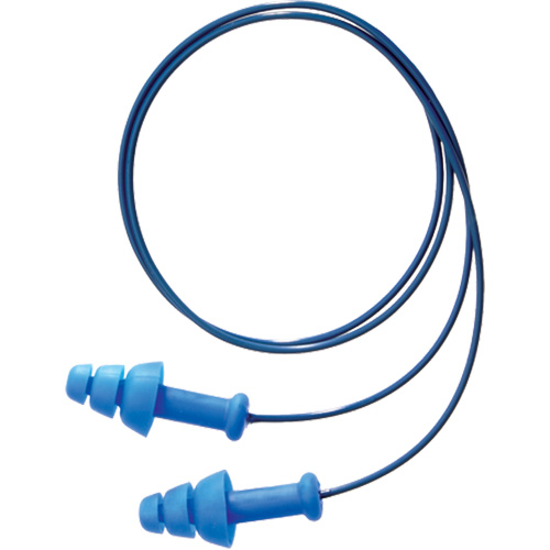 Howard Leight SmartFit&reg; Metal Detectable Reusable Earplugs, Corded, One-Size, Bulk - Box, 25 NRR dB M & M Nord Ouest Inc