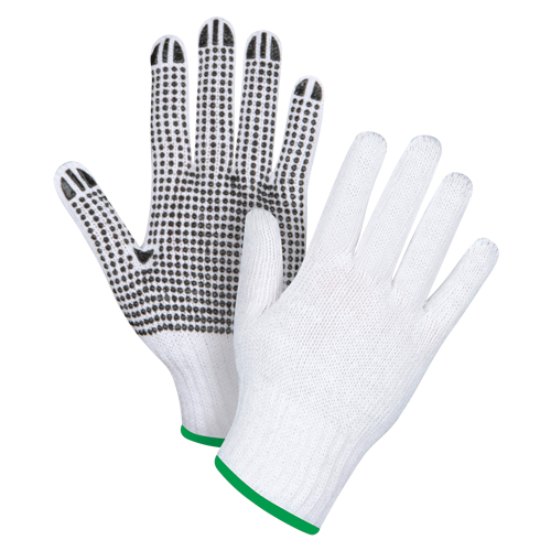 Dotted String Knit Gloves, Poly/Cotton, Single Sided, 7 Gauge, Medium M & M Nord Ouest Inc