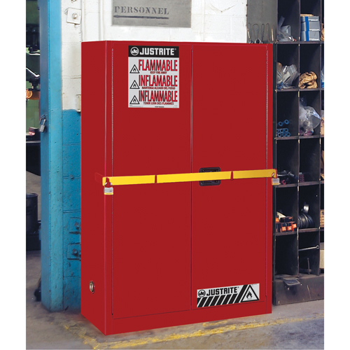 High Security Flammables Safety Cabinet with Steel Bar, 45 gal., 2 Shelves M & M Nord Ouest Inc