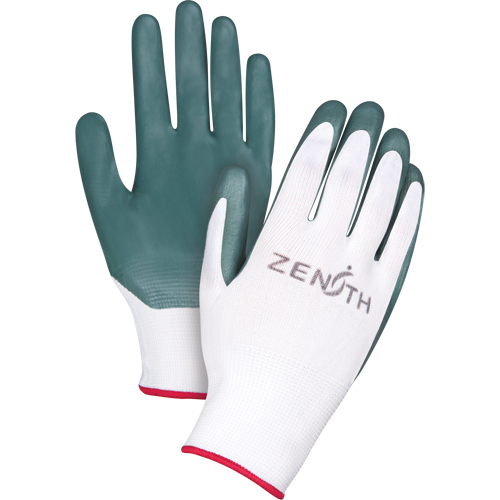 Gants enduits confortables de premi&egrave;re qualit&eacute;, 7/Petit, R&ecirc;vetement Nitrile, Calibre 13, Enveloppe en Polyester M & M Nord Ouest Inc