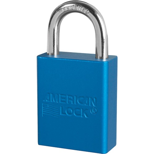 Anodized Padlock, Safety Padlock, Keyed Alike, Aluminum, 1-1/2" Width M & M Nord Ouest Inc