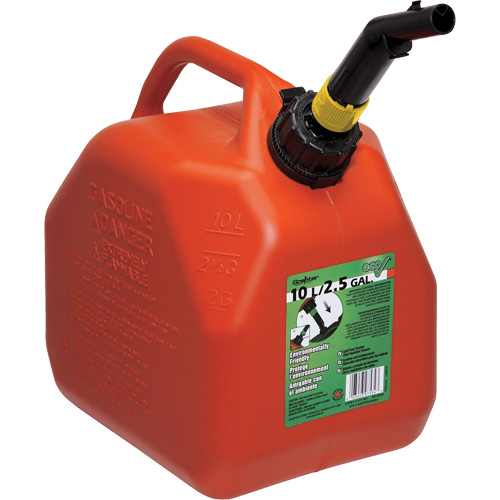 Bidons pour essence Eco, 2,5 gal. US/9,46 L, Rouge, Conformes aux normes CSA/ULC M & M Nord Ouest Inc