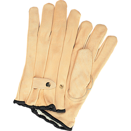 Gants de cordeur doubl&eacute;s pour l'hiver, Petit, Paume Cuir fleur de vache, Doubleure Molleton M & M Nord Ouest Inc