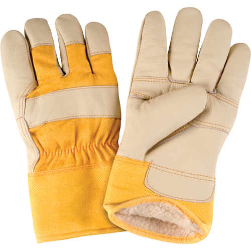 Gants d'ajusteur doubl&eacute;s pour l'hiver d'usage standard, T-Grand, Paume en Cuir fleur de vache, Doublure en Boa M & M Nord Ouest Inc