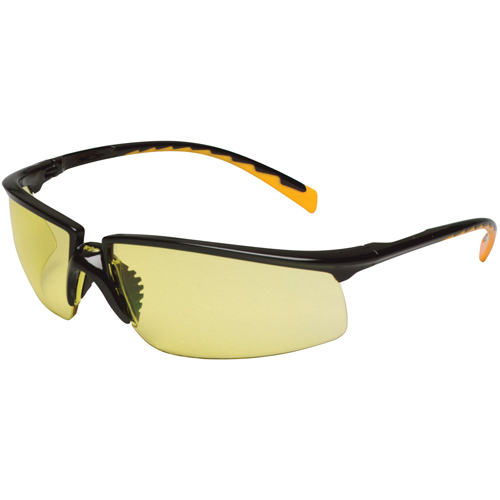 Lunettes de s&eacute;curit&eacute; Privo, Lentille Ambr&eacute;e, Antibu&eacute;e, R&eacute;pond ou surpasse la norme CSA Z94.3 M & M Nord Ouest Inc