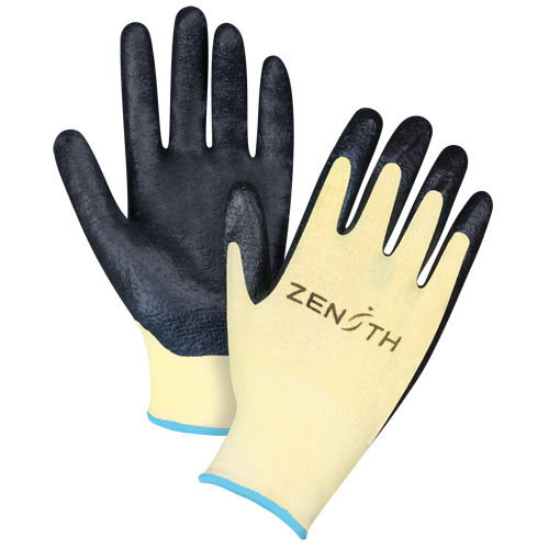 Gants r&eacute;sistants &agrave; la coupe avec prise sup&eacute;rieure, Taille T-Grand/10, Calibre 13, Rev&ecirc;tement Mousse de nitrile, Enveloppe en Aramide, ANSI/ISEA 105 niveau 3/EN 388 niveau 5 M & M Nord Ouest Inc