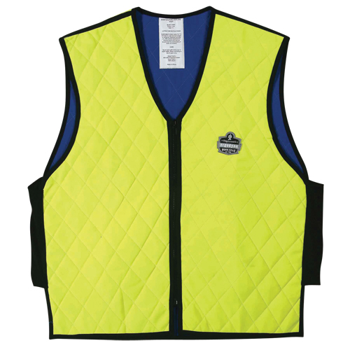 Vestes refroidissantes &agrave; &eacute;vaporation humide Chill-Its 6665, Moyen, Jaune lime haute visibilit&eacute; M & M Nord Ouest Inc