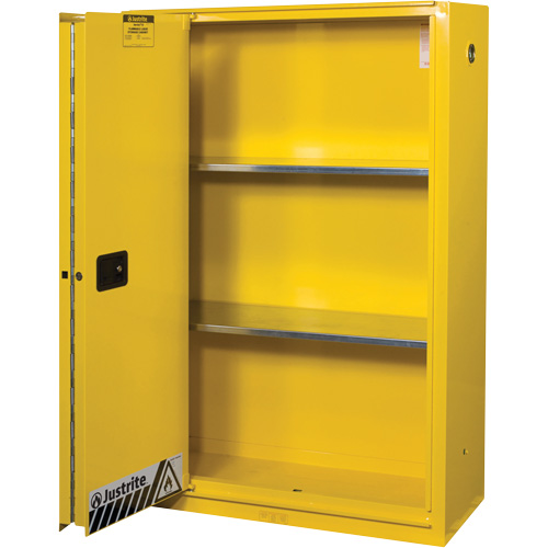 Sure-Grip&reg; Ex Flammable Storage Cabinets, 45 gal., 1 Door, 43" W x 65" H x 18" D M & M Nord Ouest Inc