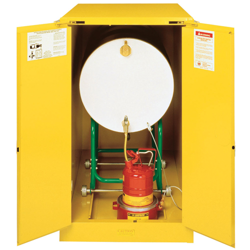 Armoires Sure-Grip EX pour entreposage de barils &agrave; l'horizontale, Capacit&eacute; de 55 gal. US, Jaune M & M Nord Ouest Inc