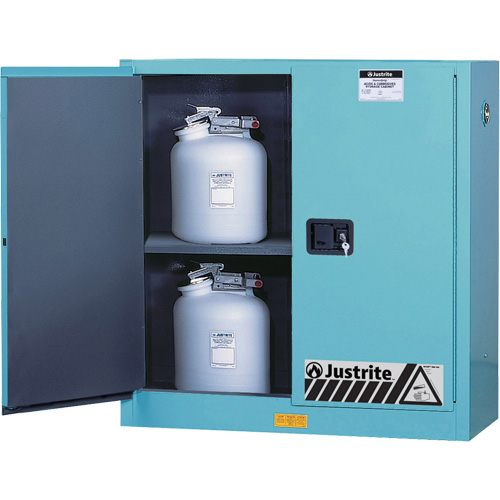 Armoires de s&eacute;curit&eacute; pour acides & produits corrosifs avec doublure ChemCor, 30 gal., 43" x 44" x 18" M & M Nord Ouest Inc