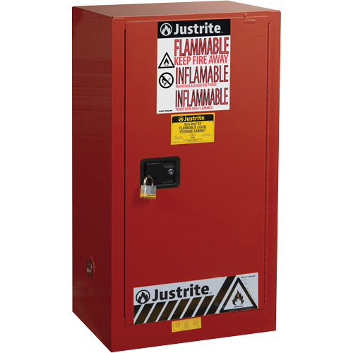 Sure-Grip&reg; EX Combustibles Safety Cabinet for Paint and Ink, 20 gal., 2 Shelves M & M Nord Ouest Inc