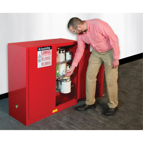 Sure-Grip&reg; EX Combustibles Safety Cabinet for Paint and Ink, 40 gal., 3 Shelves M & M Nord Ouest Inc