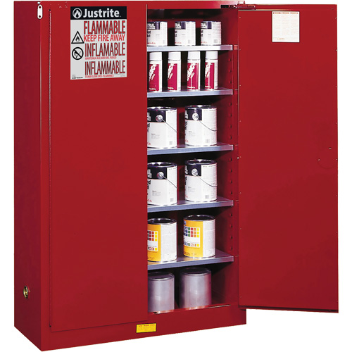 Sure-Grip&reg; EX Combustibles Safety Cabinet for Paint and Ink, 60 gal., 5 Shelves M & M Nord Ouest Inc
