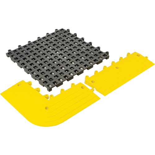 ErgoDeck&reg; General Purpose No. 564 Matting, PVC, 1-1/2' W x 1-1/2' L, 7/8" Thick, Charcoal M & M Nord Ouest Inc