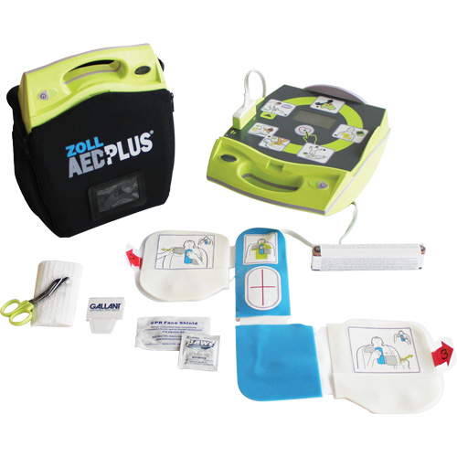 AED Plus&reg; Defibrillator , Semi-Automatic, English, Class 4 M & M Nord Ouest Inc