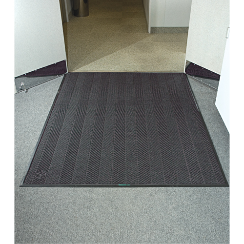 Tapis Waterhog Eco Elite, Essuie-pieds/grattoir, 3' x 5' x 3/8", Cendre grise M & M Nord Ouest Inc