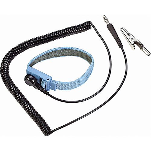 ESD 6' Coil Cord with Wrist Strap M & M Nord Ouest Inc