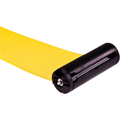 Poteau r&eacute;cepteur pour barri&egrave;res sur pieds pour le contr&ocirc;le des foules, Hauteur de 35", Jaune M & M Nord Ouest Inc