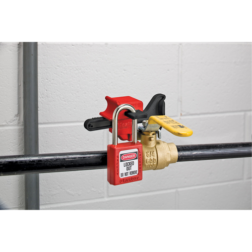 Seal Tight Handle-On Valve Lockouts, Ball Type M & M Nord Ouest Inc