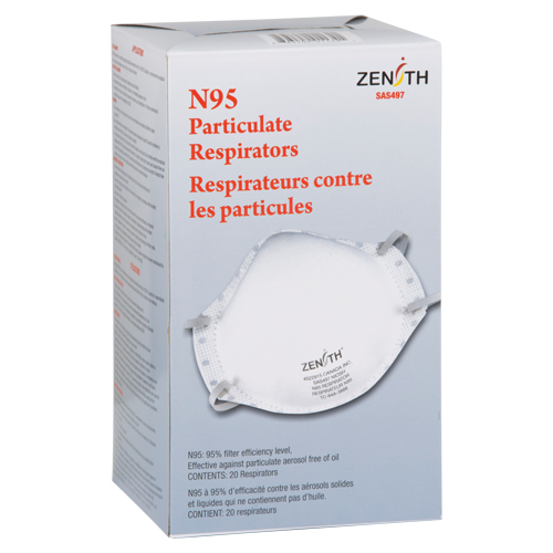 Particulate Respirators, N95, NIOSH Certified, Medium/Large M & M Nord Ouest Inc