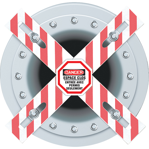 Danger Man-Way Cross Barrier M & M Nord Ouest Inc