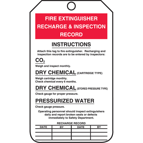 &eacute;tiquettes de s&eacute;curit&eacute; d'inspection et de contr&ocirc;le de l'&eacute;tat de l'&eacute;quipement, Plastique, 3-3/8" la x 5-7/8" h, Anglais M & M Nord Ouest Inc
