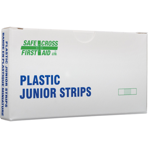 Bandages en bandes Juniors, Rectangulaire/carr&eacute;e, 18", Plastique, St&eacute;rile M & M Nord Ouest Inc