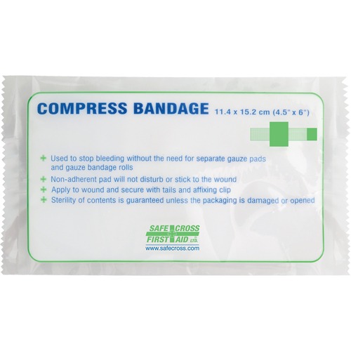 Pansements compressifs, embouts gaufr&eacute;s, Couper au besoin lo x 4-1/2" la M & M Nord Ouest Inc