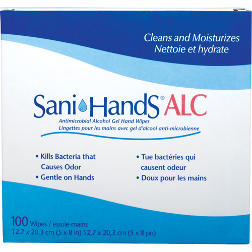 Sani-Hands&reg; ALC Antimicrobial Hand Wipes, Packet M & M Nord Ouest Inc